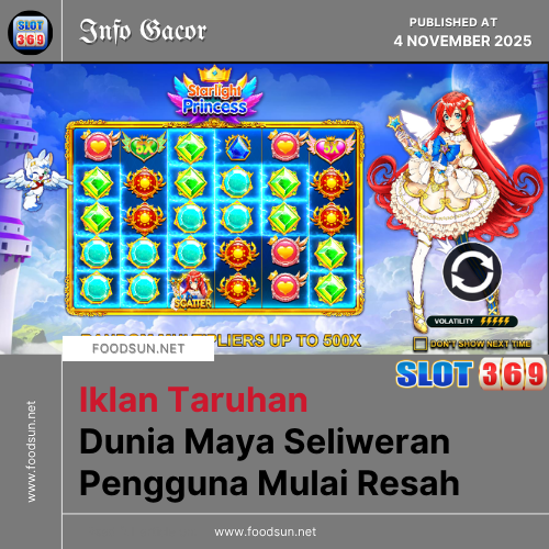 Iklan Taruhan Dunia Maya Seliweran Pengguna Mulai Resah